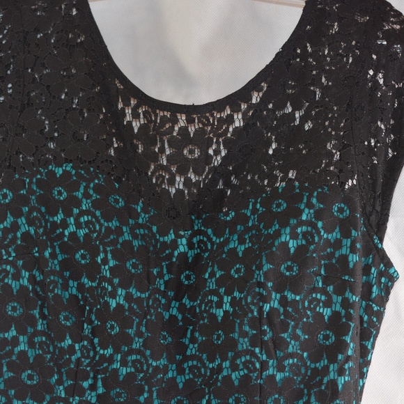 Vintage Black Lace Dress SZ L Cleave - Picture 6 of 8